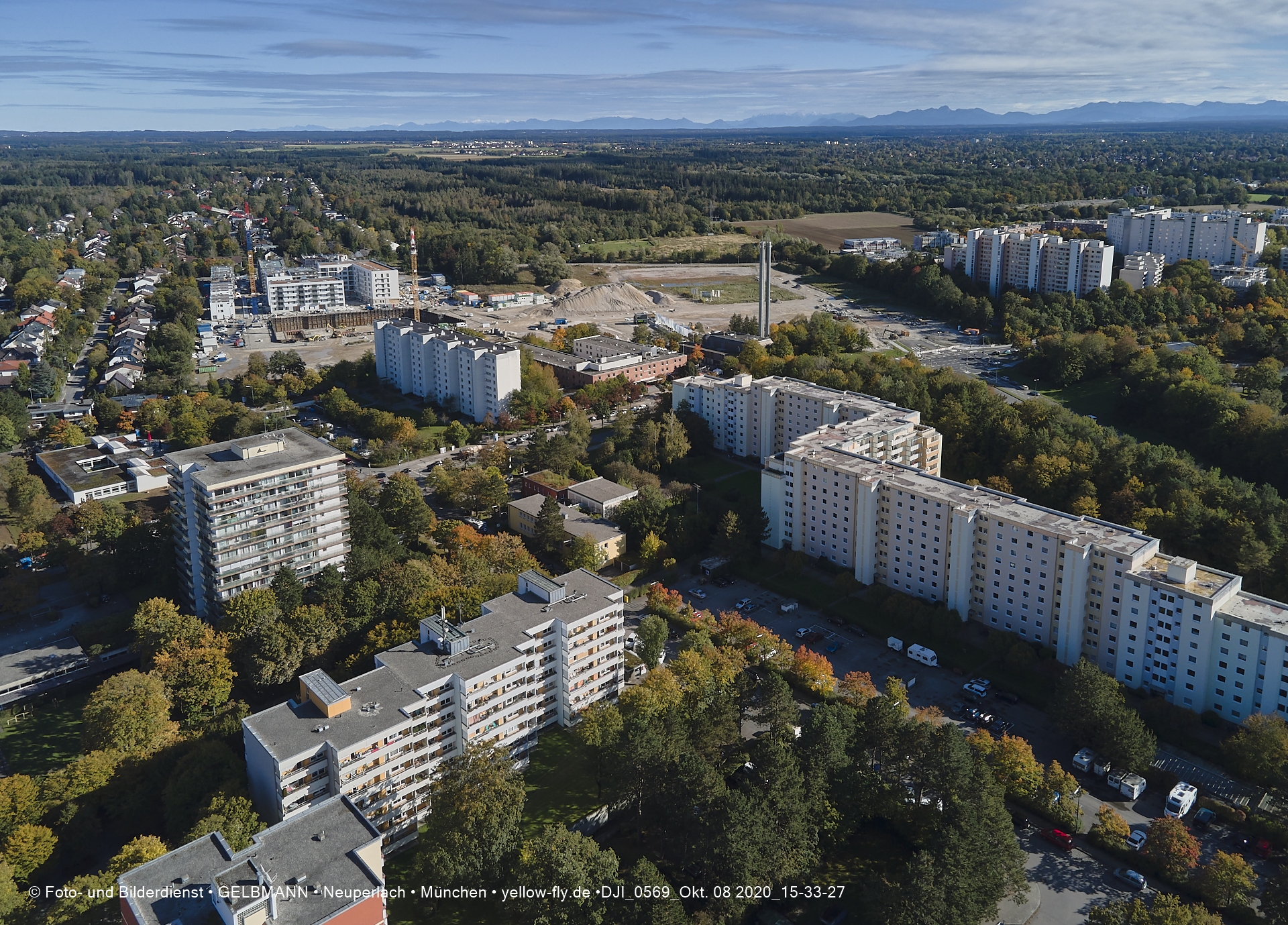 08.10.2020 - Baustelle Alexisquartier und Umgebung in Neuperlach 08.10.2020 - Baustelle Alexisquartier und Umgebung in Neuperlach